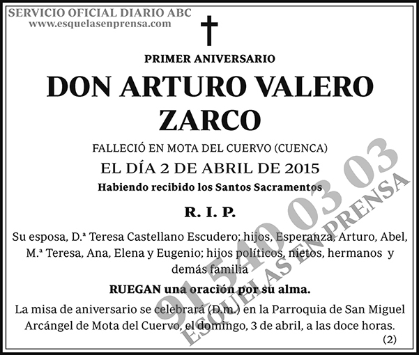 Arturo Valero Zarco